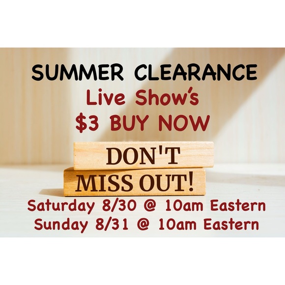 Other - Summer Clearance Today & Tomorrow